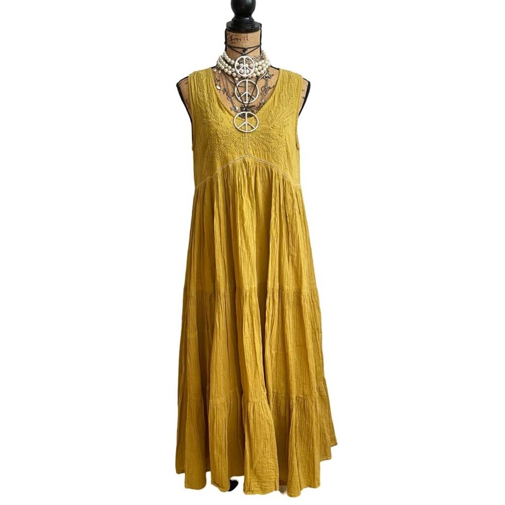 TALISMAN women's 100% cotton maxi sleeveless dress - Australia - SIZE M - MEDIUM - Picture 14 of 14